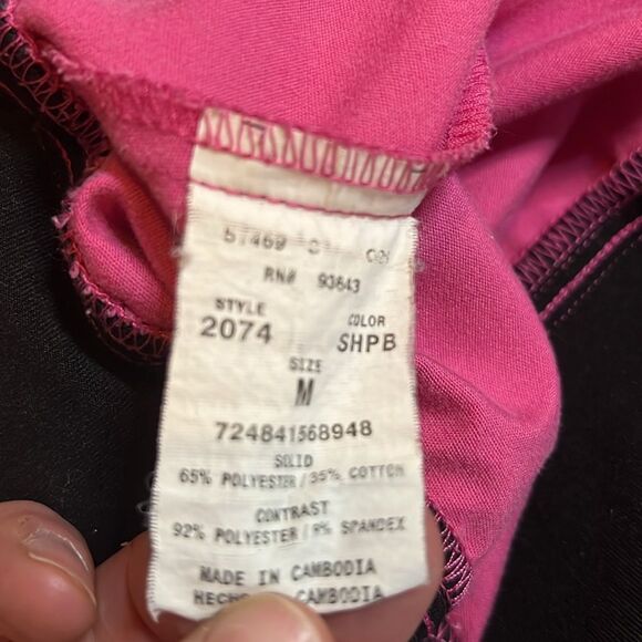 Cherokee Women’s Size Medium Scrub Pants Pink Wide Leg - Picture 3 of 5